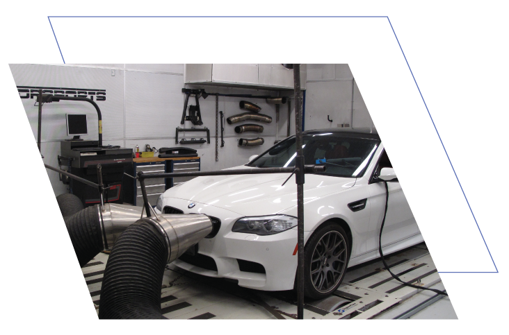 Professional Engine Tuning on white BMW